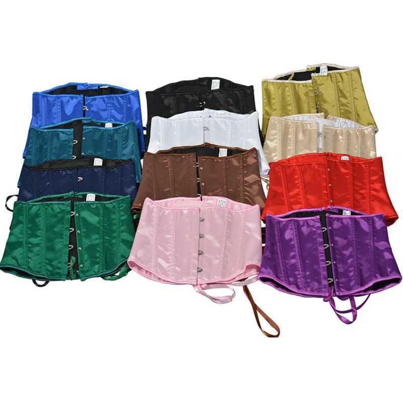 Vintage Corset Belts for Women Waist Shaper Cummerbunds Satin Slimming Belt Shapewear Fashion Bustier Girdles Fajas W250910