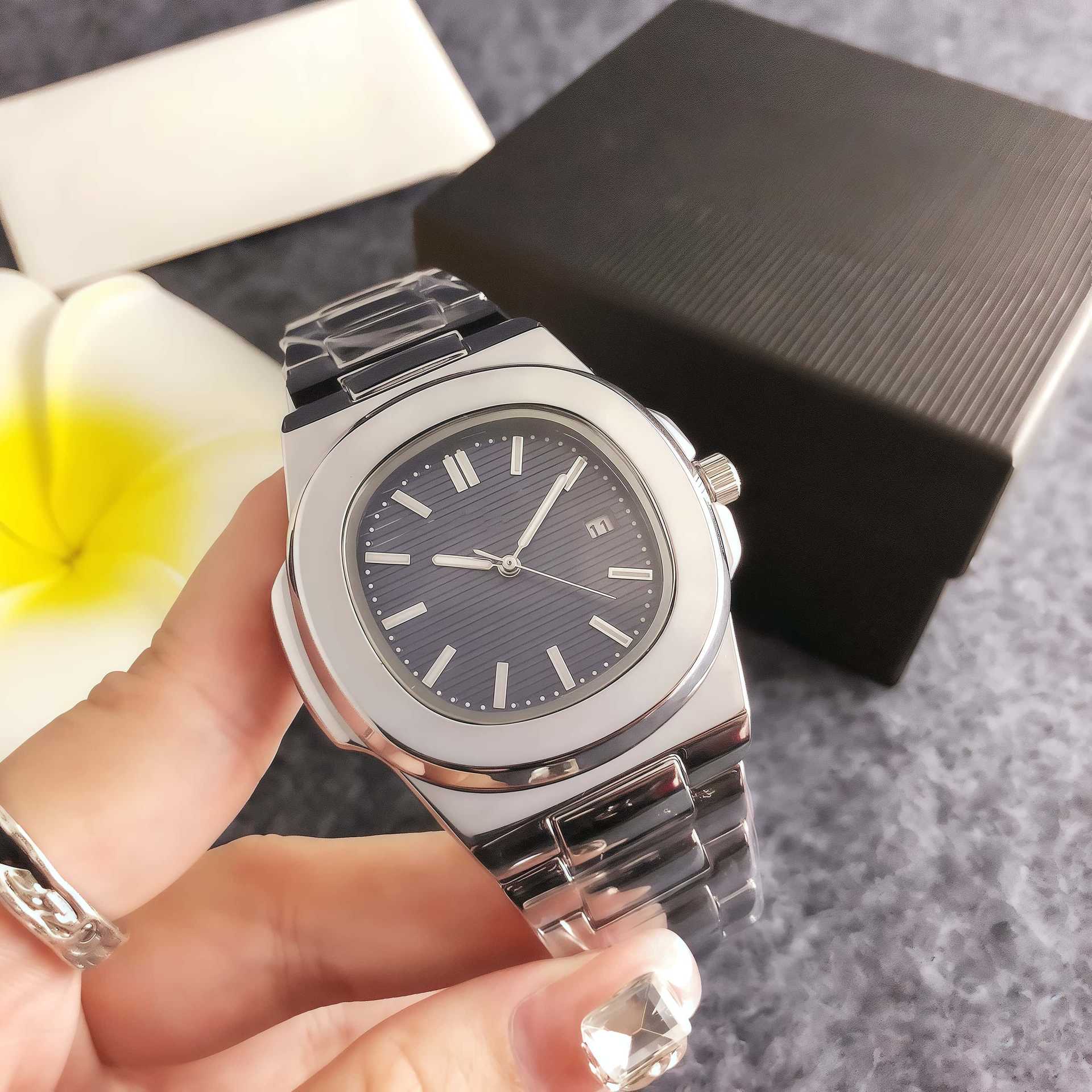 Top Quality Timepiece NEW Fashion Women Mens Stainless steel belt Watches Casual a1 watch Quartz Business Watch Gift Clocks Horologe vintage Chronograph Clock