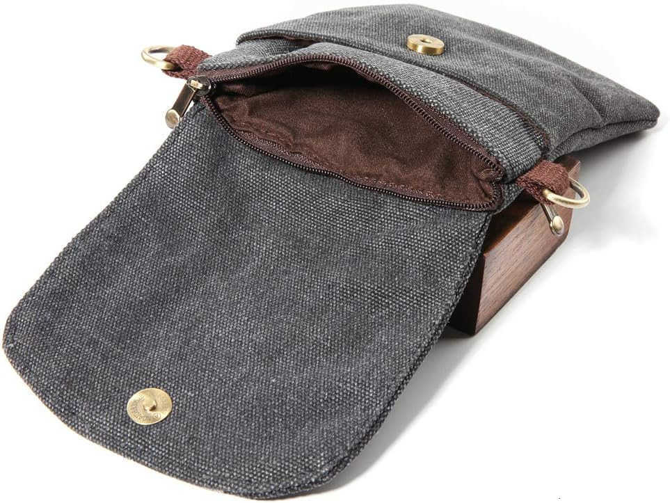 Vintage Embroidered Canvas Flip Small Crossbody Bag Cell Phone Pouch for Women Wristlet Wallet Bag Coin Purse Z250910