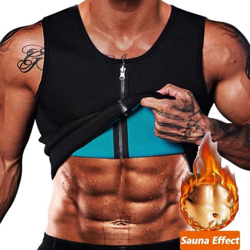 Men Slimming Vest Sauna Sweat Vest Body Shaper Neoprene Tank Top Abdomen Control Waist Fat Burning Shapewear W250910