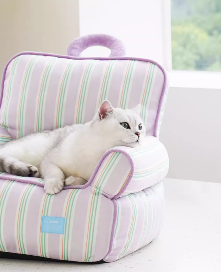 Ice Silk Cozy Couch: Removable Covers Ideal For Warm Weather Pets