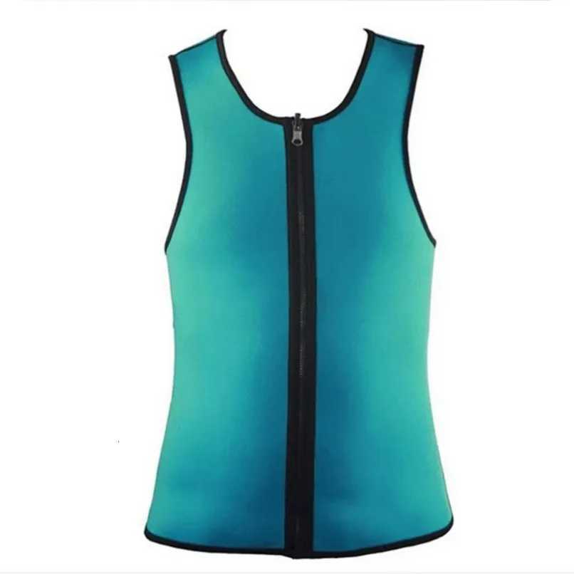Slimming Men Flat Belly Sheath Sauna Tank Top Vest Sweat Fat Burning Body Shaper Weight Loss Tummy Control Waist Shirt W250910