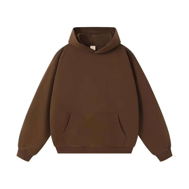 High-Quality 450g Heavyweight Oversized Solid Color Hooded Sweatshirt with Logo, Cordless French Men's Terry Hoodie