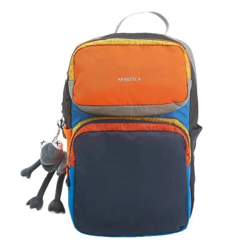 New Outdoor Travel Backpack Fashion Eco-friendly Patchwork Color-blocking Versatile Ultra-light Dopamine Shoulder Bags high-quality