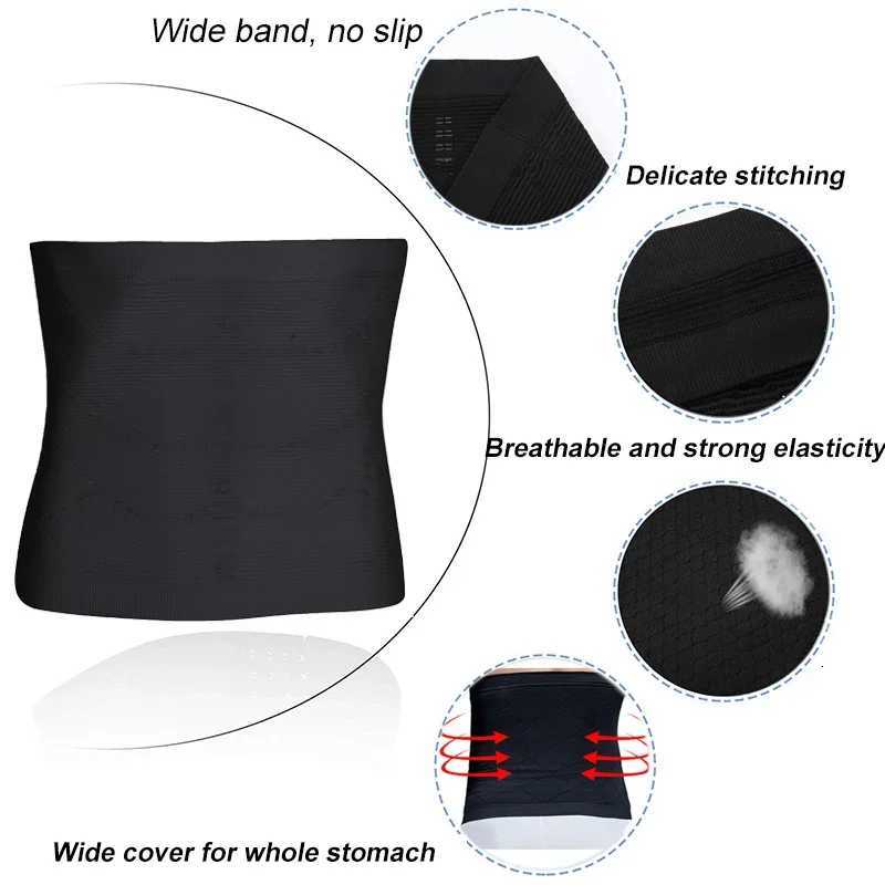 Mens Tummy Control Shapewear Compression Waist Cincher Slimming Body Shaper Belly Fat Girdle Stoh Band Back Support Belt W250910