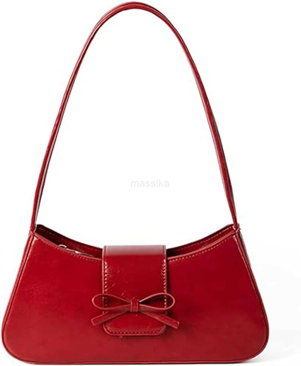 Shoulder Bag for Women Hobo Handbags Trendy Y2K Purses Patent Leather Clutch Bag Cute Bow Purse M250910