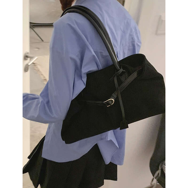 Autumn Suede Velvet Underarm for Women 2025 New Handheld Tote Large Capacity Commuter Shoulder Bag