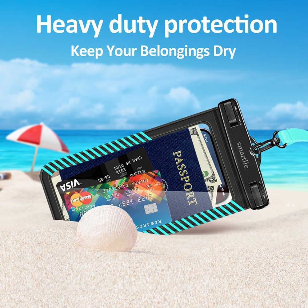 Waterproof Phone Pouches Bags Holder Cell Phone Water Protectors 4 Pack for Swimming IPX8 Waterproof Phone case Cover for iPhone 15 14 13 Pro Max 12 1