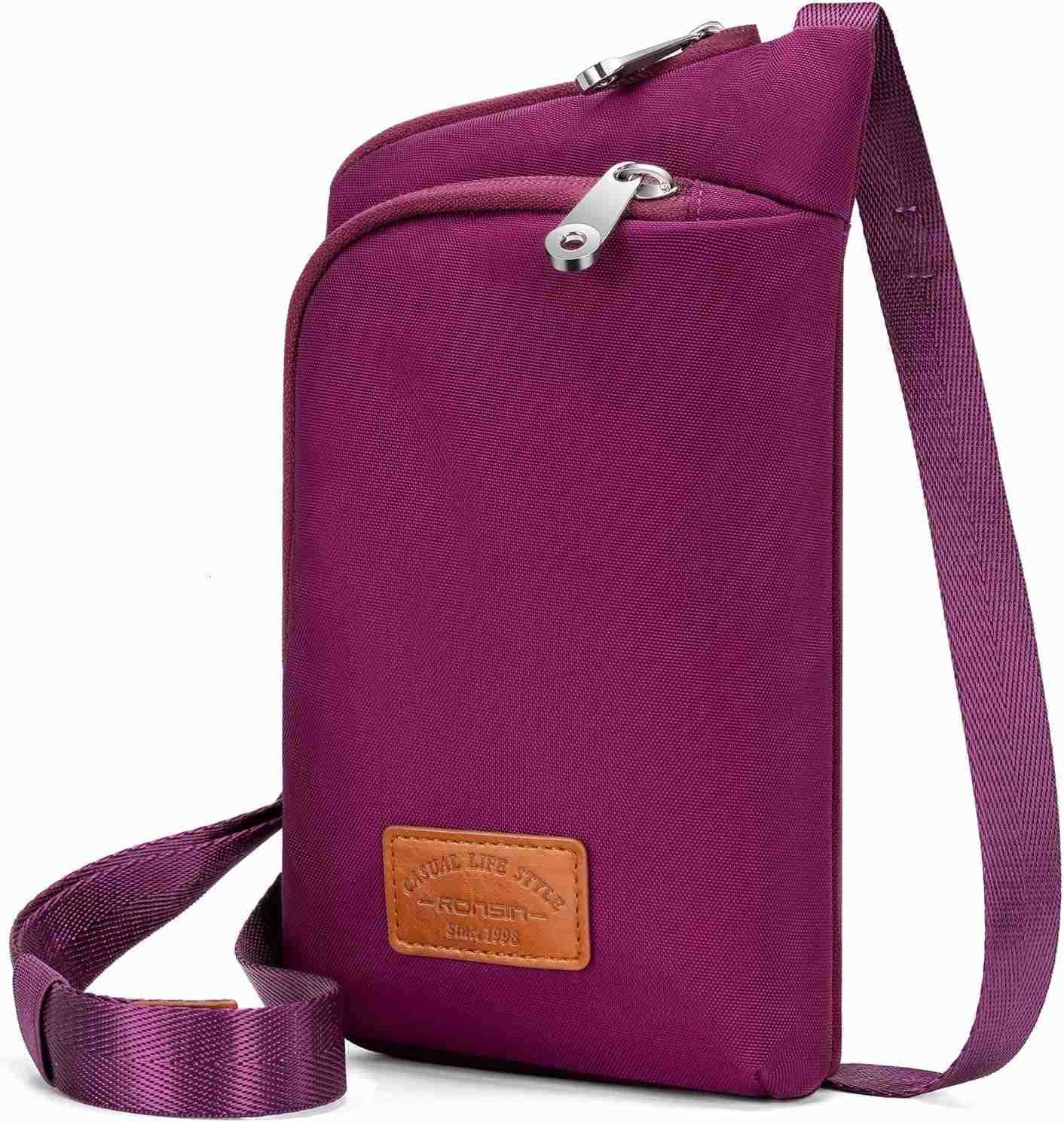Women Crossbody Bag Nylon Cell Phone Purses Wallet Travel Pouch Shoulder Strap with Anti Theft Locking Zipper Z250910