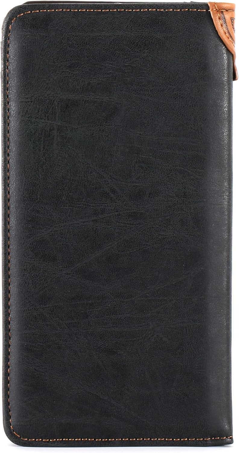 Wallet for Men Long Bifold Wallet with Card Slots RFID Blocking Cowboy Vintage Checkbook Wallet Gift for MenZ250910