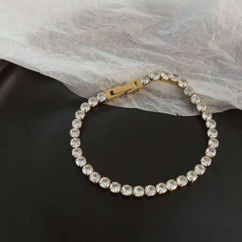 Custom Moissanite Hip Hop R Cuban Link Chain Dia Bracelet.