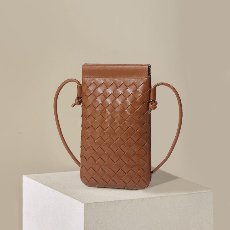 Autumn New Woven Phone Niche Texture Mini Shoulder Casual Fashion Versatile Crossbody Bag
