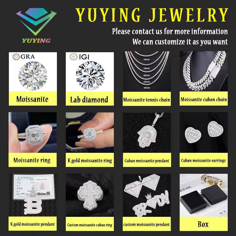 VVS Moissanite with 18k Gold Plated Round Diamond 4prongs 925 Silver Earrings for Fine Jewelry