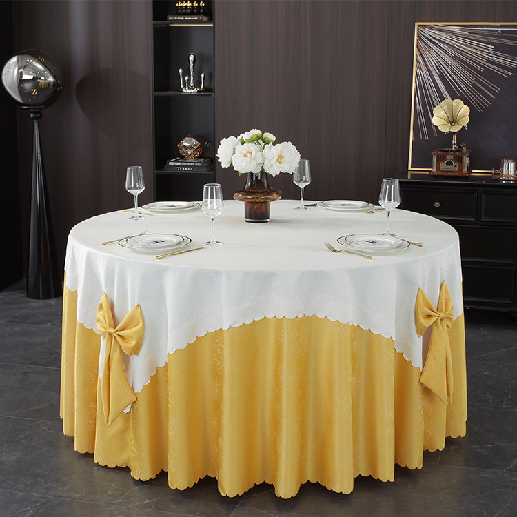 Bowknot hotel tablecloth round tablecloth tablecloth restaurant tablecloth event tablecloth tablecloth art TSJA01