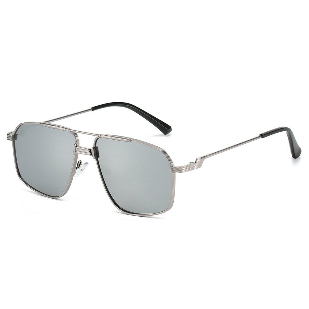 Cross-border new retro metal sunglasses women's fashion high-end sun protection sunglasses men's oval small frame glasses trend