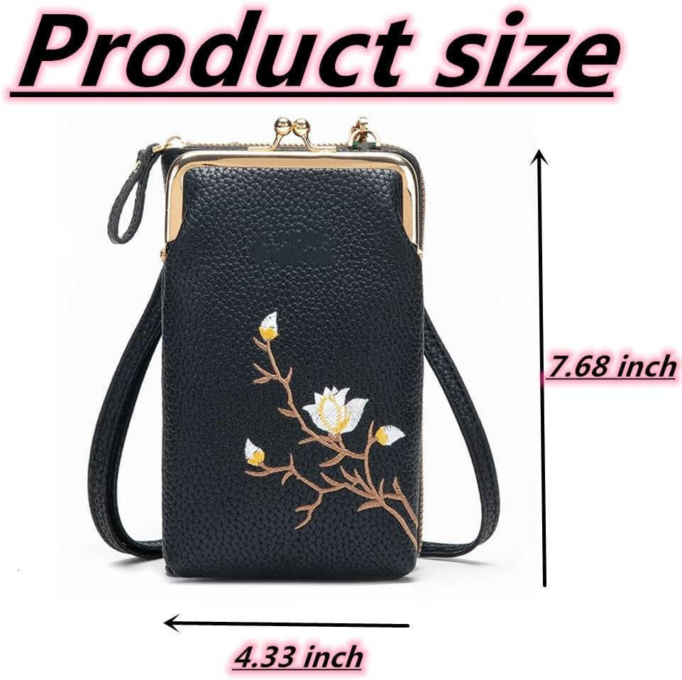 Women Sling CrossBody Wallet with Mobile Cell Phone Holder Crossbody Bags for Women Travel Z250910