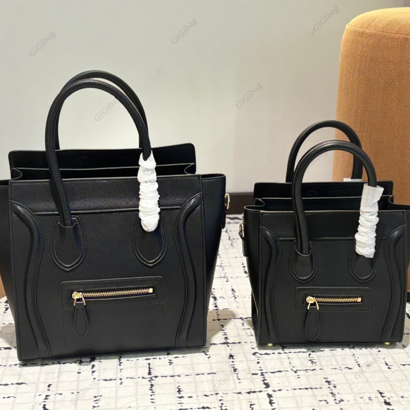 Designer Bag Nano Luggages Drummed Smile Face Handbag Luxury Fashion Tote Leather Casual Crossbody Shoulder Bags Womens Wallet Lady Fashion