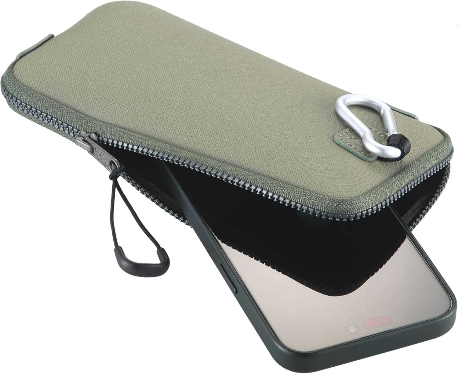 Phone Sleeve Lightweight Cell Phone Pouch for Mobile Protection Slim Fit and Durable with Clipon for Easy Carrying Enough for 61 to 69 Cellphone Olive