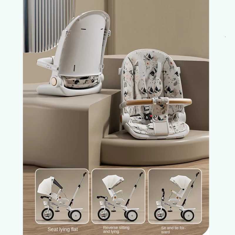 Multifunctional Childrens Threewheeled Pedal Car can Sit and Lie Down Twoway Large Baby Stroller 16 Years Old Bike W250910