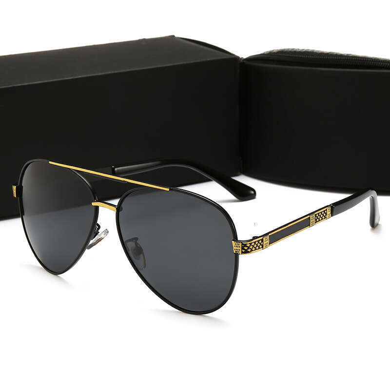 New Men's Polarized Sunglasses Trendy Round Face Driver's Glasses Driving Fishing 8852