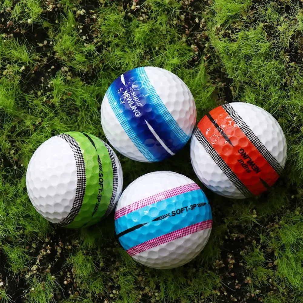 360 Aiming Golf Balls Sky Blue Purple Three Layer Ball Dark Orange Super Long Distance Game 250909