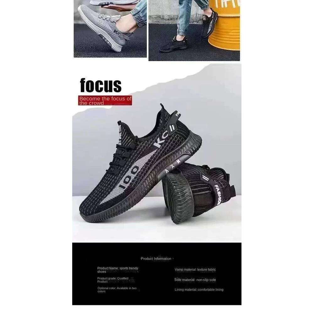 Spring Lightweight Deodorant Men's Shoes Breathable Mesh Sneakers Comfortable Trendy Versatile Shoes Men