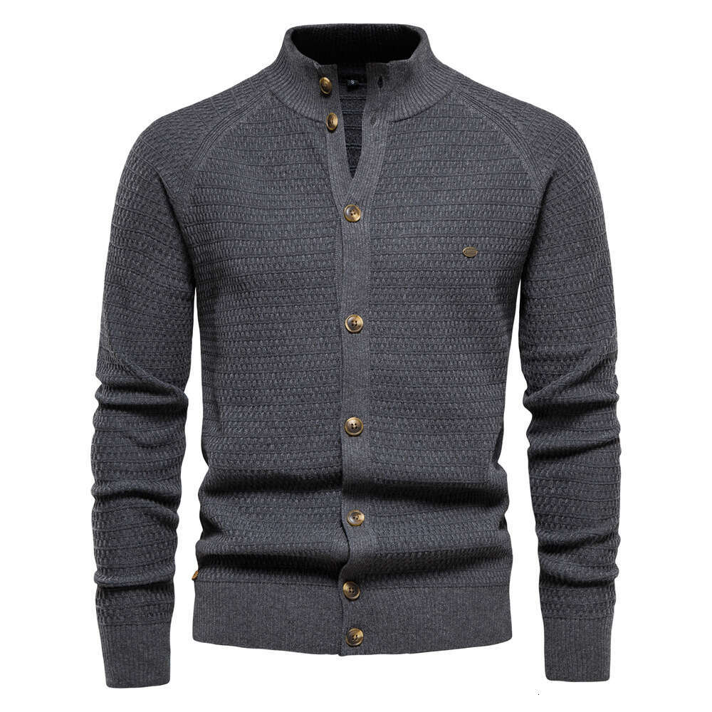 European American tops autumn and winter, new cardigans men, high-quality business sweaters, knitted sweaters for men