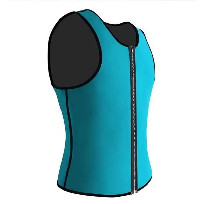 Slimming Men Flat Belly Sheath Sauna Tank Top Vest Sweat Fat Burning Body Shaper Weight Loss Tummy Control Waist Shirt W250910
