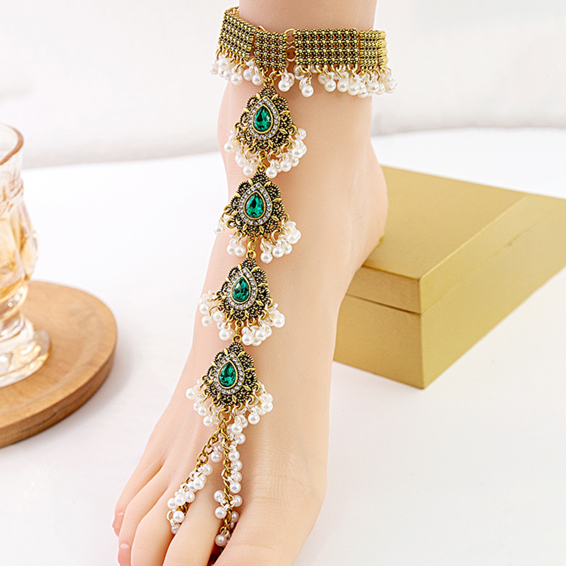 Jewelry Elegant Unisex Round Anklet: Distinctive Tribal-Inspired Charm for Your Feet Trendy Single Piece Beaded Anklets Timeless Boho Chic Accessory