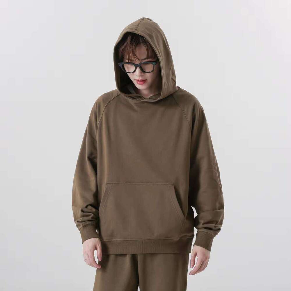 Men's High-End Heavyweight Embroidered Oversized Pullover High-Quality Cotton Blank Hoodie Streetwear