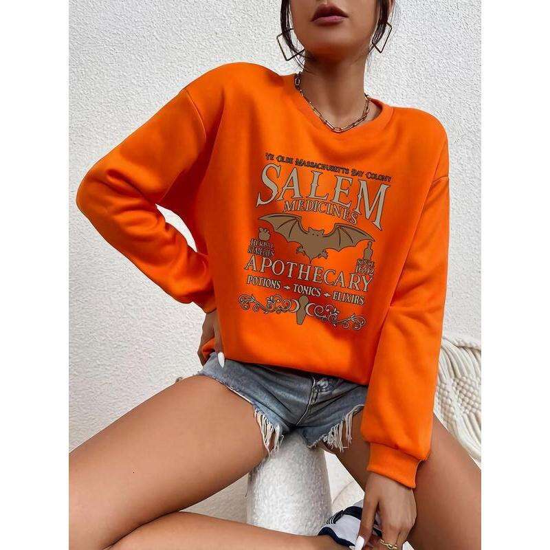 Cartoon Bat Graphic Print Crew Neck Sweatshirt, Casual Drop Shoulder Long Sleeve Pullover, Women's Fall & Winter Clothes for Daily Wear