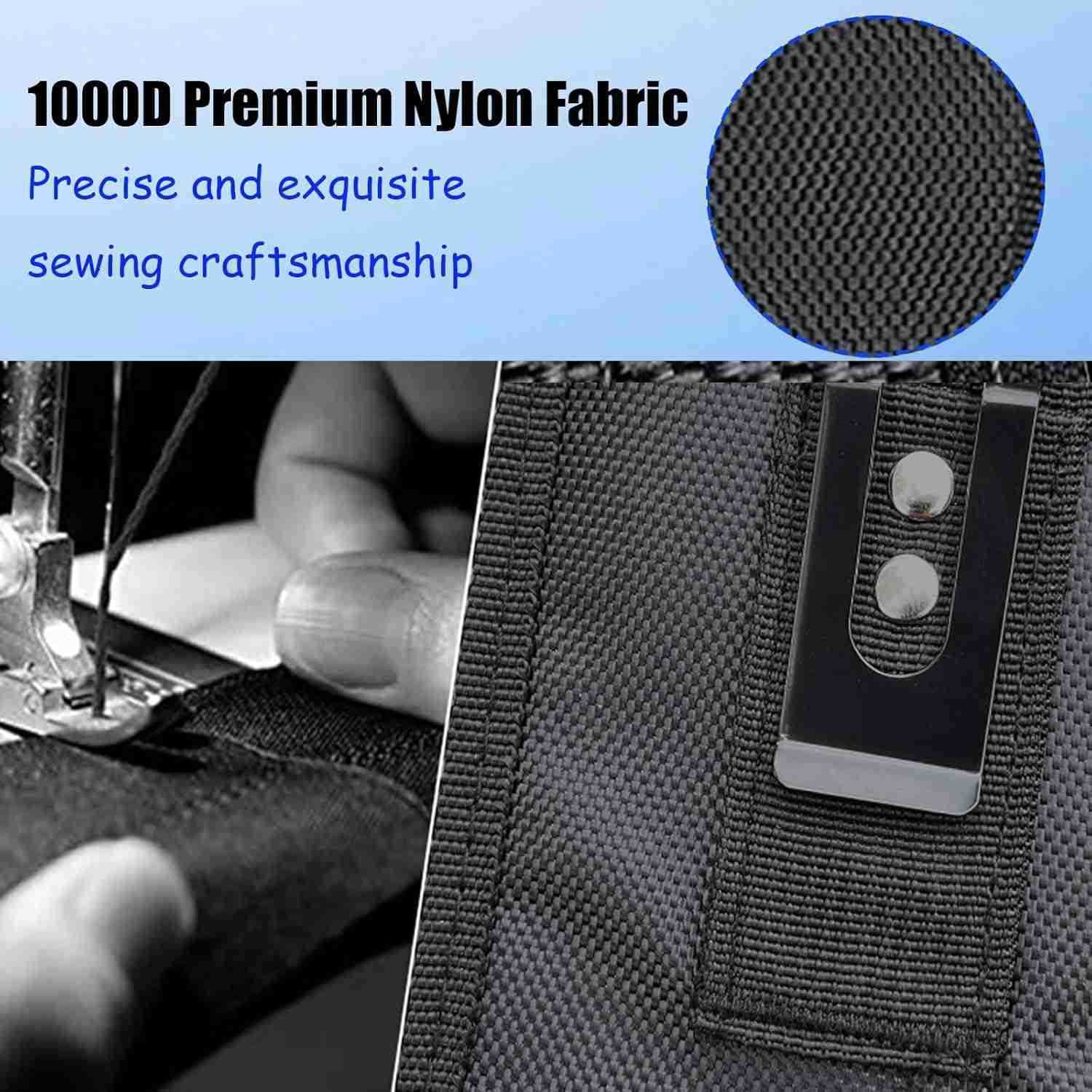 Belt Phone Pouch for MenDual Phone Holster with Belt ClipTactical Waist Cellphone HolderMultiFunction Large Compatibility Smartphone Case for Daily Us