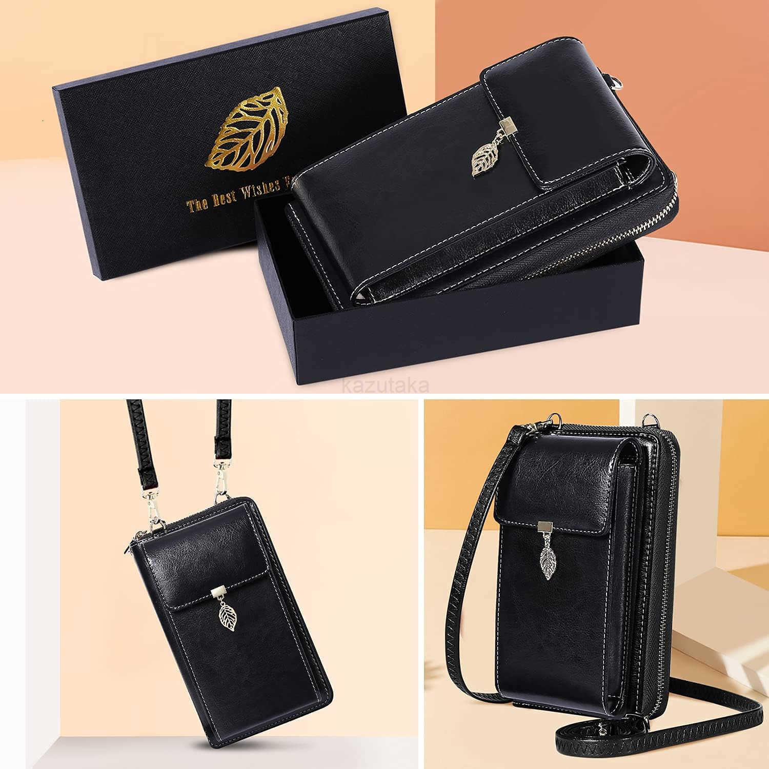 Small Crossbody Phone Bags for Women Leather Cell Phone Purse Wallet Z250910
