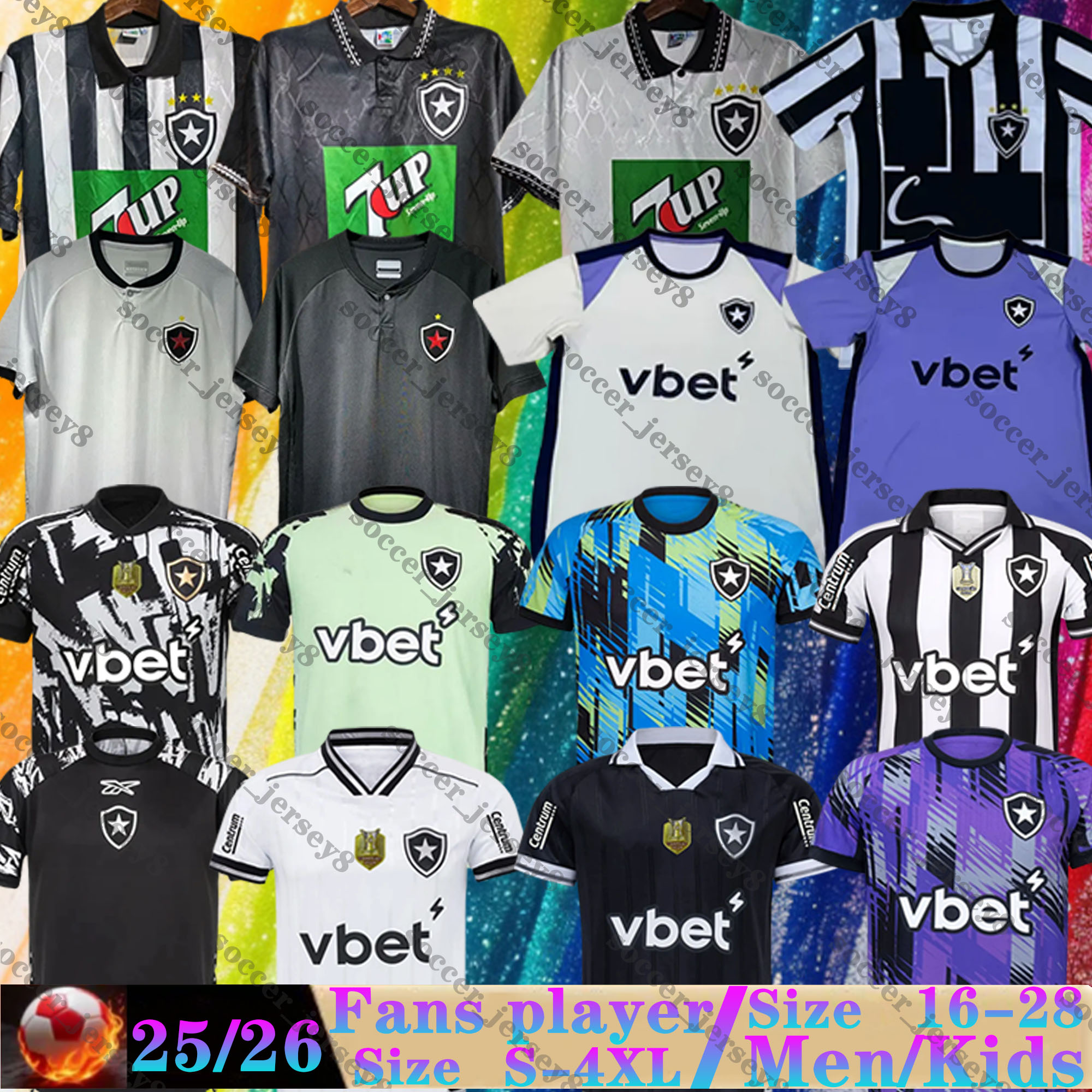 25 26 Botafogo FC soccer jersey BERNARDO HONDAVICTOR SAVARINO SOARES HALTER home away third BARBOSA O.SAUER M.BENEVENUTO 2025 2026 Women men Uniforms football shirts