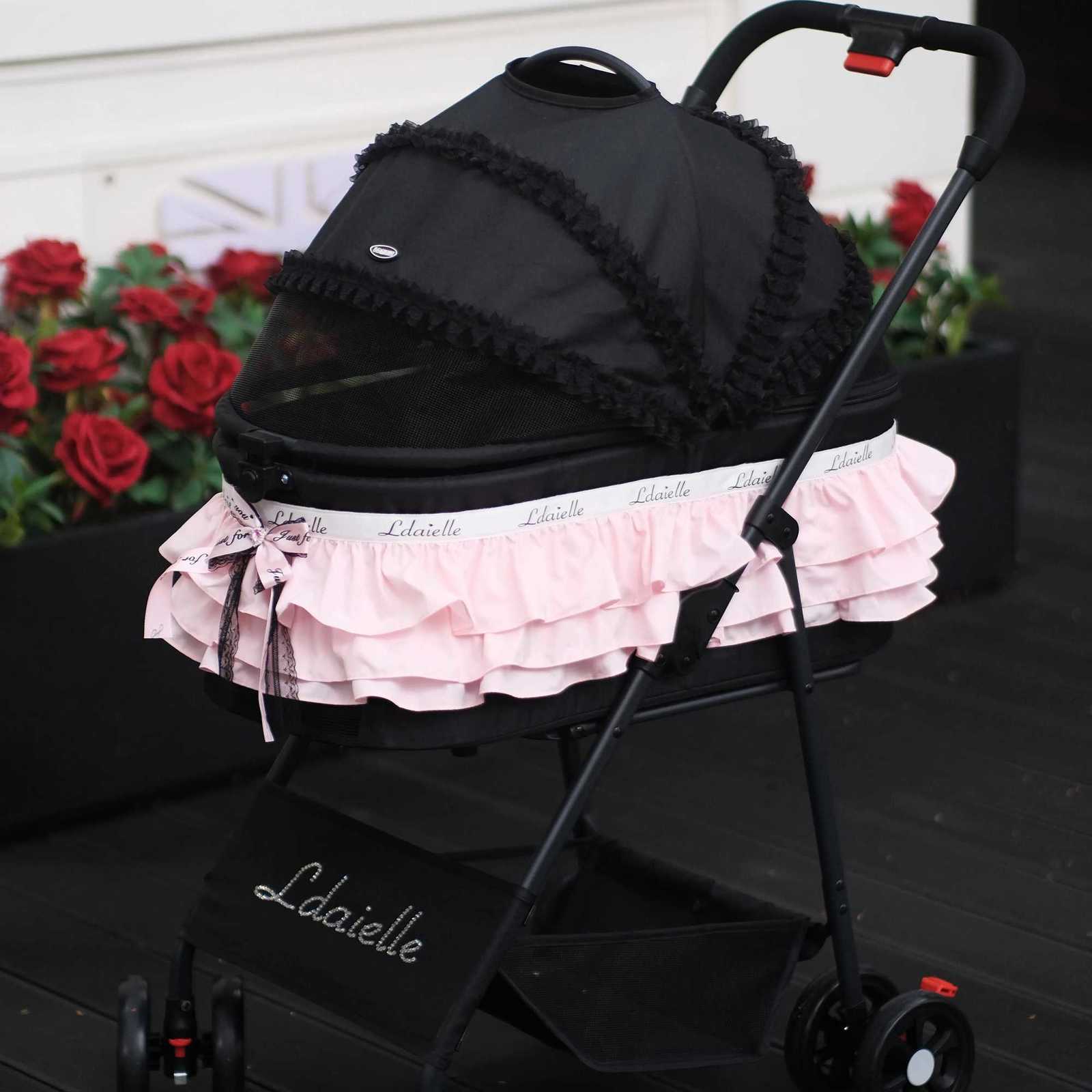 LDAIELLE Original Pet Cart Princess Sle Customizable Small and Medium Pet Lightweight Foldable Outdoor Travel Separable W250910