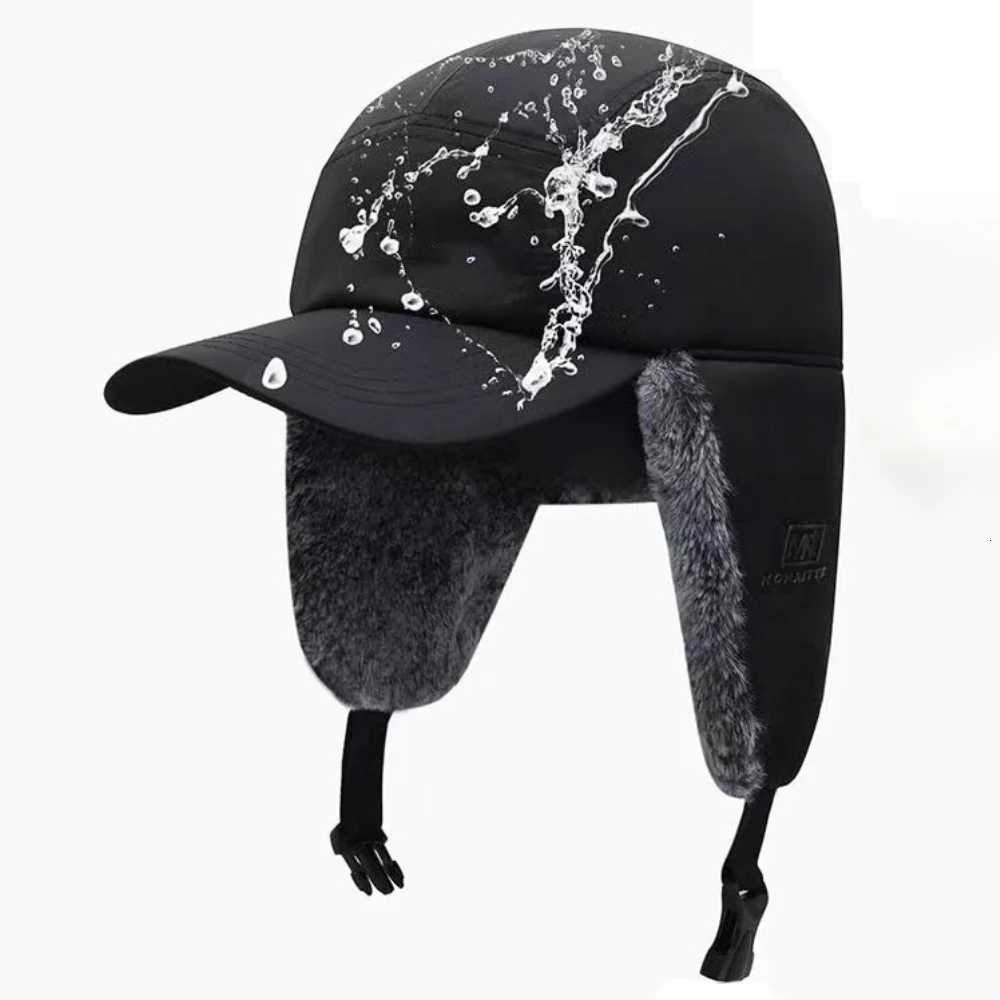 HT4860 Russian Hat Men Women Waterproof Snow Ski Earfl C Thick Warm Fleece Lined Autumn Winter Hat Male Female Trper CsXJ250910