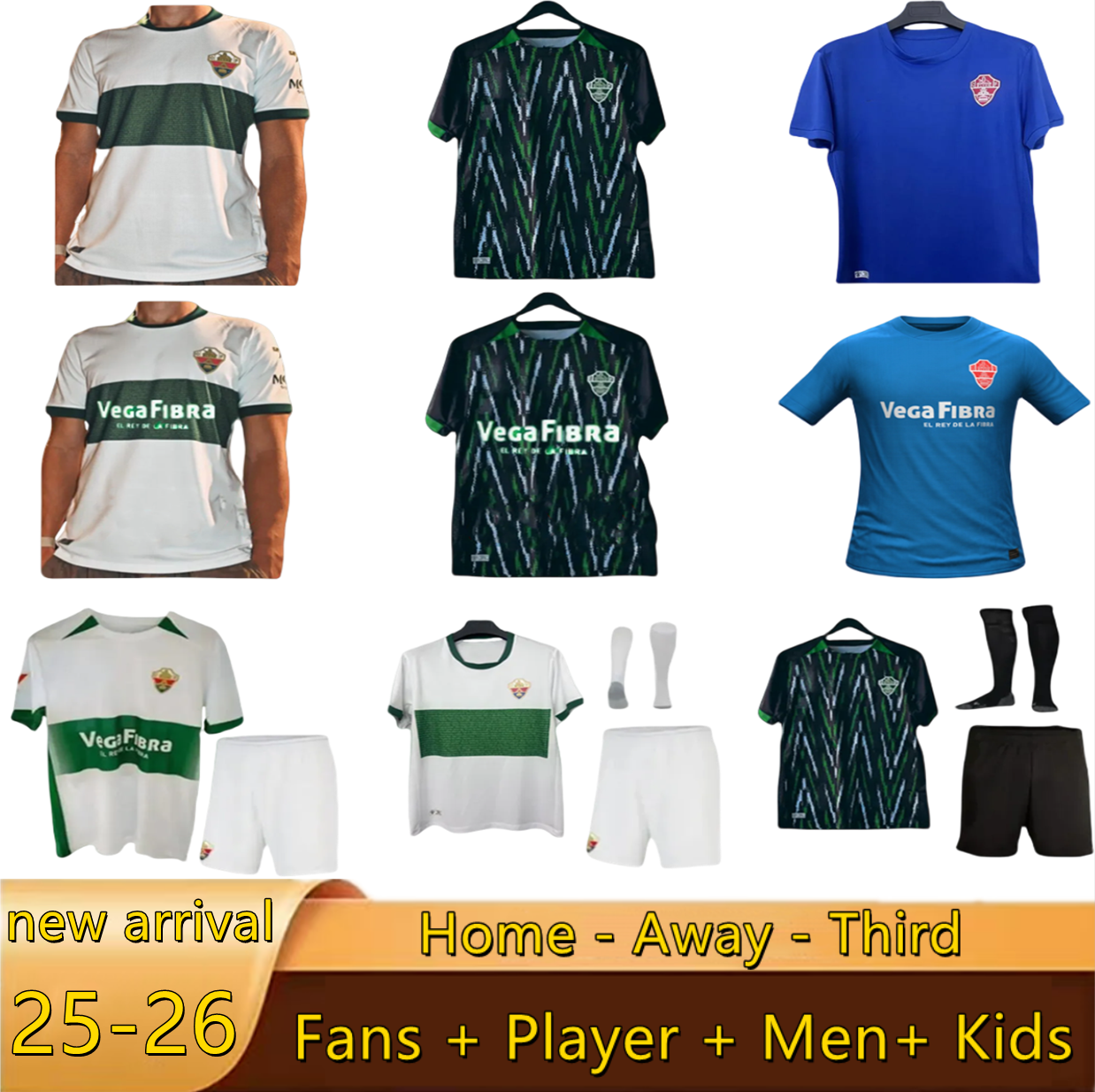 2025 2026 Elche CF kids OSCAR PLANO Soccer Jerseys 25 26 FEBAS BENEDETTO RODRIGUEZ GUTI Home Away Shirt MEN Camiseta PASTORE PERE MILLA IVAN MARCONE uniforms kids kit
