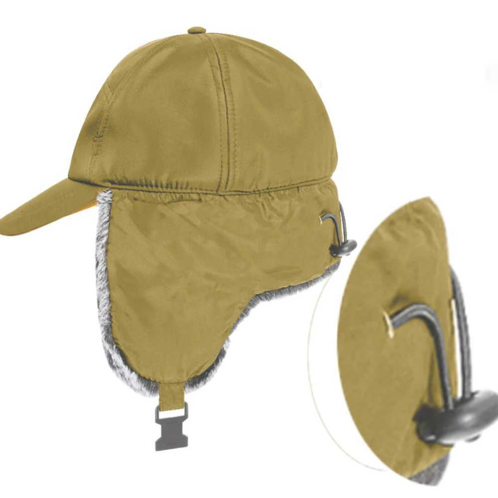 HT4860 Russian Hat Men Women Waterproof Snow Ski Earfl C Thick Warm Fleece Lined Autumn Winter Hat Male Female Trper CsXJ250910