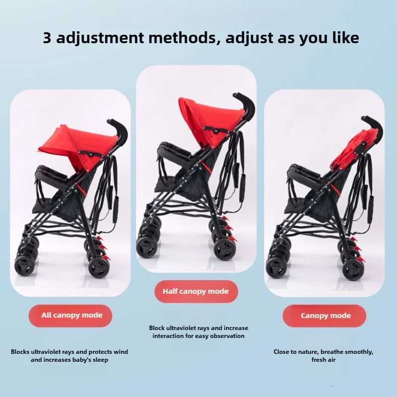 Twin Baby Stroller Lightweight Double Folding Stroller Foldable Fivepoint Safe Belt Safe and Stable W250910