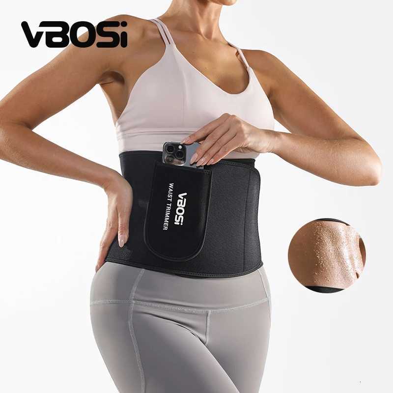 Silver Ion Abdominal Belt With Phone Pocket Exercise Sweat Waist Compression Trimmer Shapewear for Men Women W250910