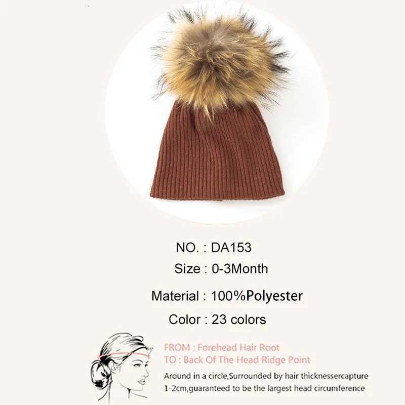 Geebro New Fashion Soft Baby Girls Boys Winter Warm Ribbed Skullies Beanies Newborn Kids Knitted Hats Pom AccoriesXJ250910