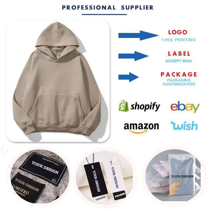 High Quality Raglan Sleeve Cordless Men's Unisex Streetwear Blank Hoodie