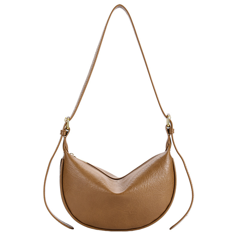 Free shipping designer Korean Style Soft Leather Texture Niche Casual Shoulder Bag Underarm Bag Women Fashion High-end Versatile Casual Crossbody Bag 