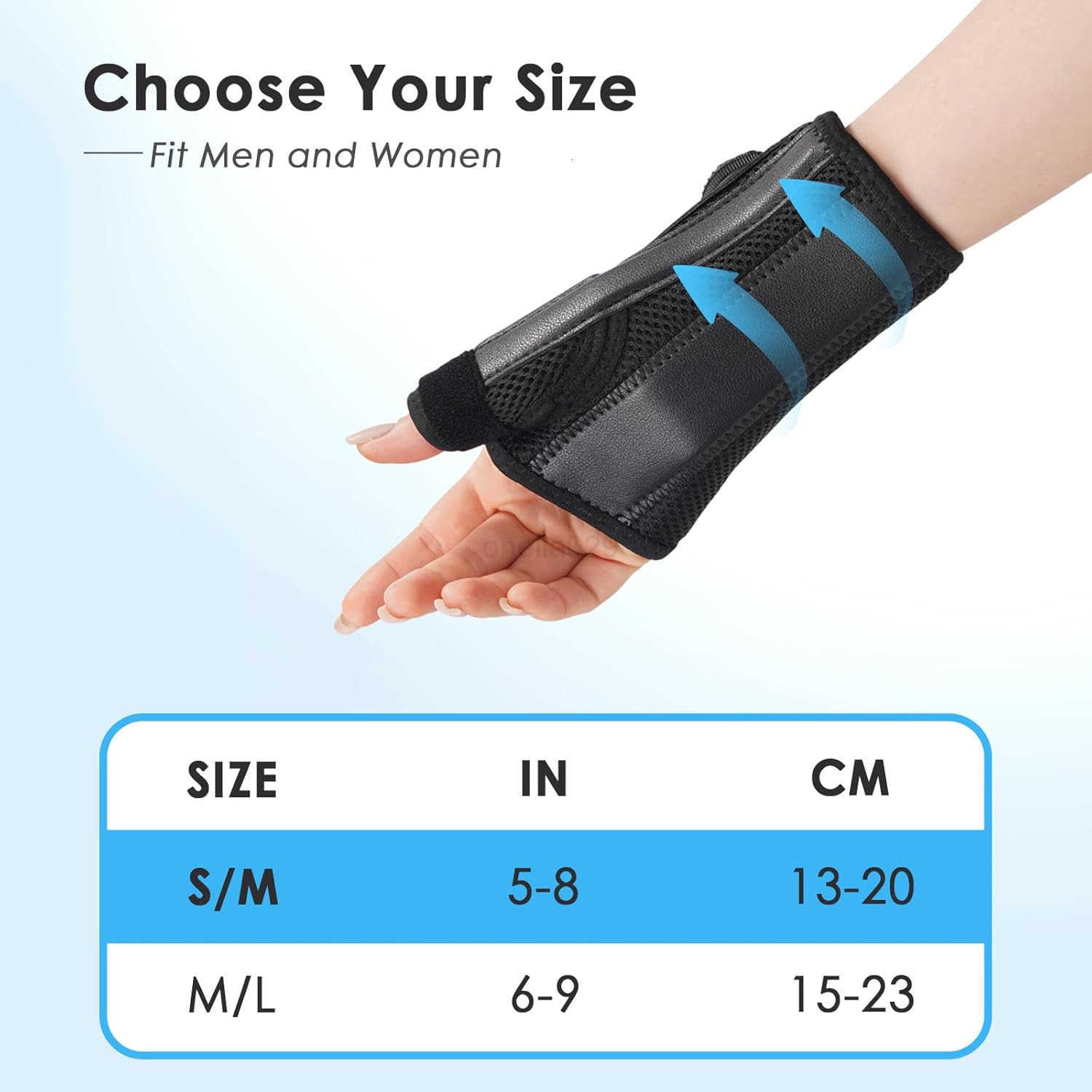Wrist Brace for Carpal TunnelThumb Brace for Arthritis Pain and SupportThumb Spica Splint Right Hand for De Quervains TenosynovitisTendonitisThumb Sta