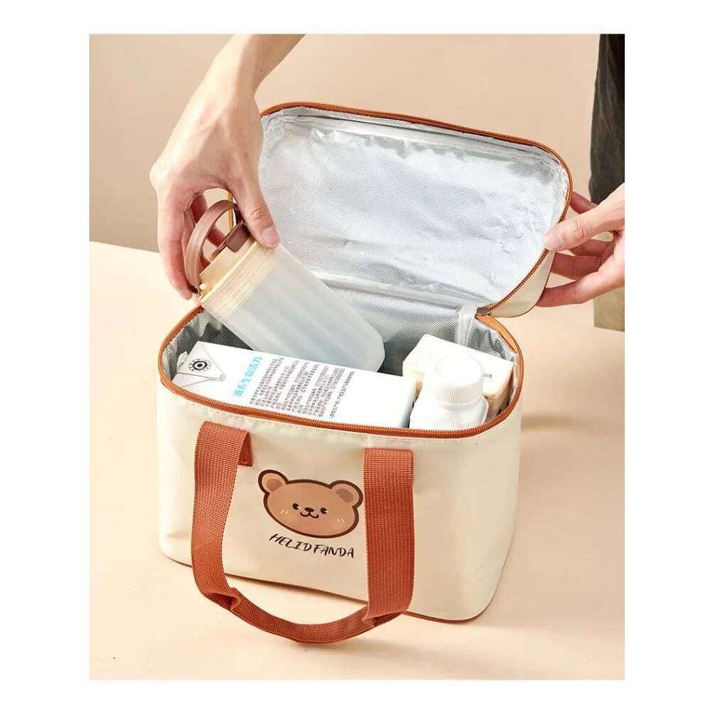 Insulated Baby Bottle Thermal Milk Storage Tote Large Capacity Mommy Diaper Bag Portable Cooler Pouch for Travel Outdoor