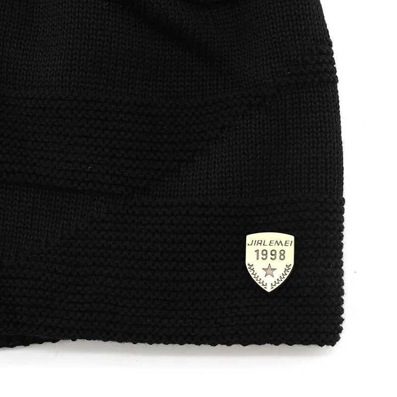 2025 SkiiNew Knitted Hats Warm Knit Skl Warmer with Thick Fece Li Winter Hat and Scarf for Men Wen G250910
