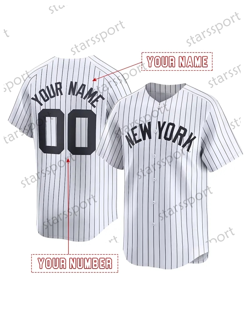 Aaron Judge Baseball Jerseys Alex Verdugo Anthony Volpe Marcus Stroman Gleyber Torres Austin Wells Gerrit Any Number Any Name