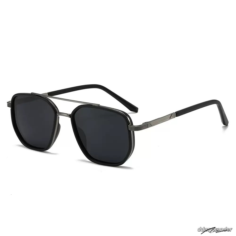 Designer For Women Men Metal Oversize Square Frame Tr90 Polarizing Sunglasses Unisex