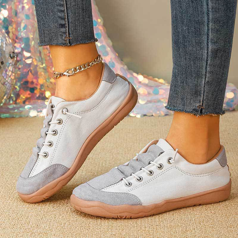 European and American women's autumn new designer shoes, fashionable casual cloth shoes, student white shoes, sports shoes