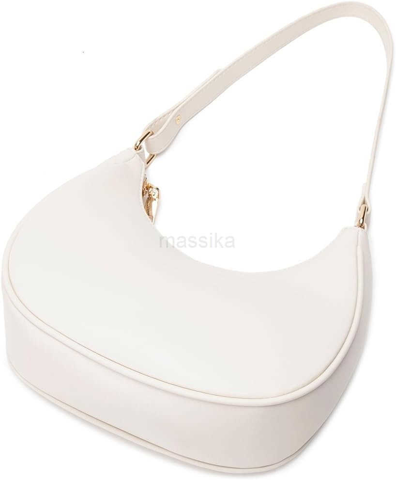 Crescent Shoulder Bags for Women Cute Hobo Tote Handbag Under the Arm Purses Mini Clutch Purse with Zipper Closure M250910
